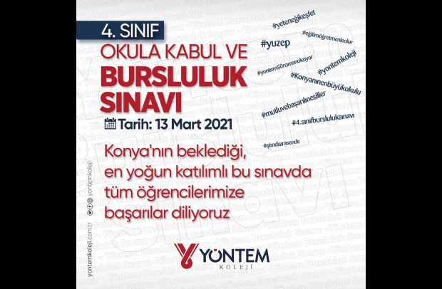 4 . Sınıf Okula Kabul ve Bursluluk Sınavı